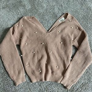 Jessica Simpson pearl sweater